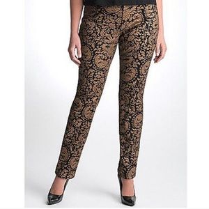 Jeans Black with Gold Print